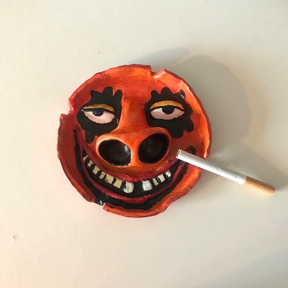 ハッピースマイルフェイス灰皿粘土完全にオリジナルデザイン完璧な