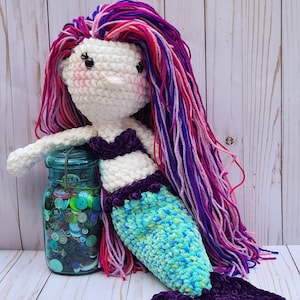 Amigurumi Crochet Mermaid Named "Viviane"