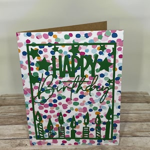 Handmade Birthday Card: Confetti & Candles