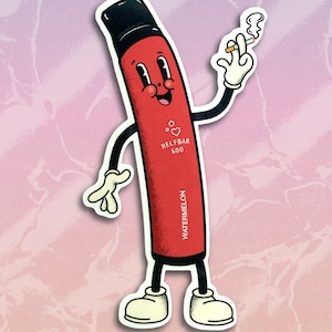 Vape Lustiger Elf Bar Aufkleber, Neuheit Geschenk, Erwachsene, Cartoon,  Raucher - Etsy.de