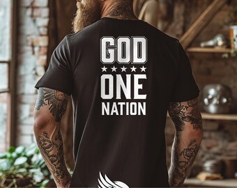 One Nation Under God Tshirt, Patriotic Shirt, USA Tshirt, 4th of July Shirt