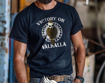 Camiseta vikinga Victoria o Valhalla,