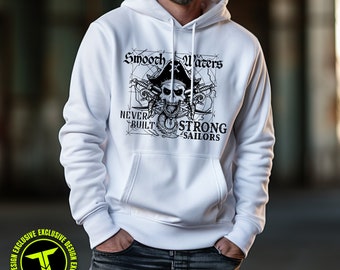 Nautical Pirate Skull Hoodie, Strong Sailors Design