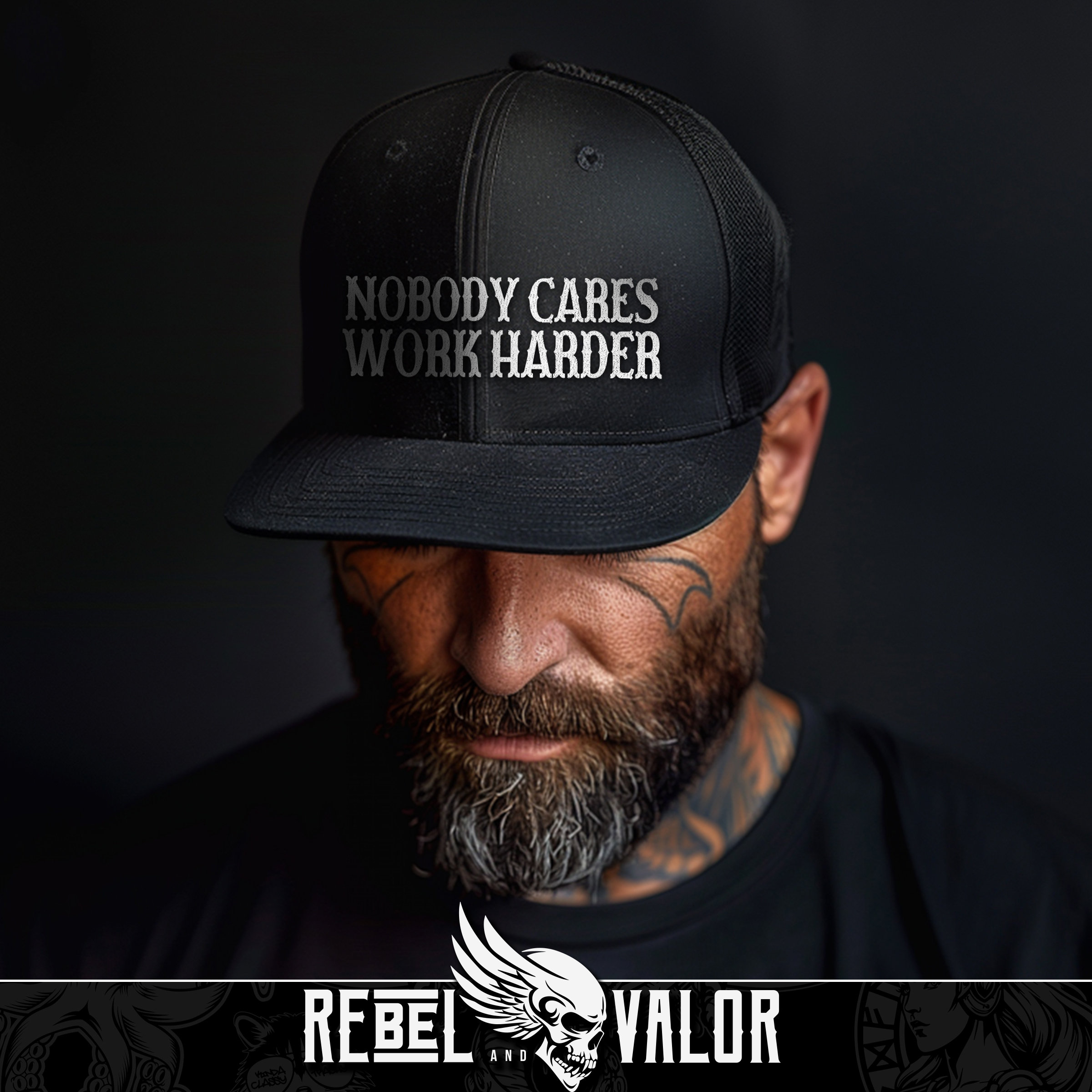 Nobody Cares, Work Harder “rebellious Nature” Series Snapback Hat