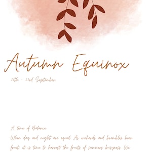 Autumn Equinox A4 Print
