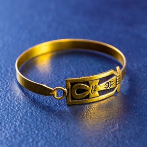 Gold egypt bracelet Etsy France