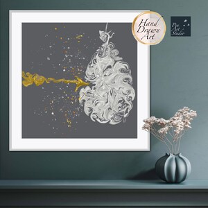 Inspirational Extra Large Abstract Arrow Balloon Wall Art, Perfect Handmade Gift for PhD Graduation and Preppy Teens Room Apartment Decor