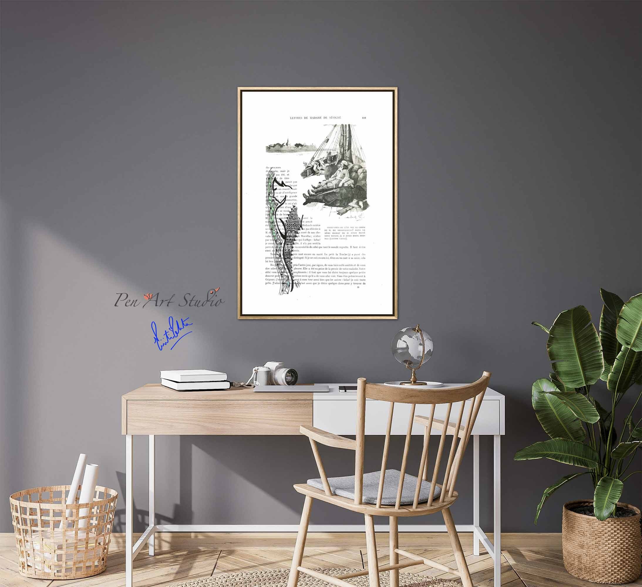 Sexy Nude Female Body Silhouette Line Drawing Wall Art, I Am Enough