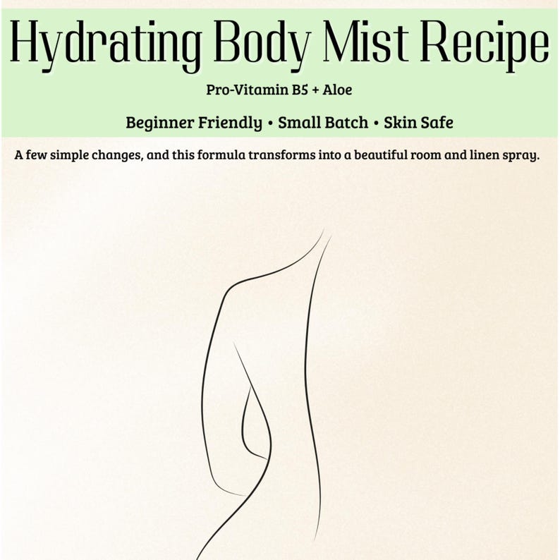 DIY Body Mist Recipe | Hydrating Spray With Aloe & B5 | Easy Beginner ...