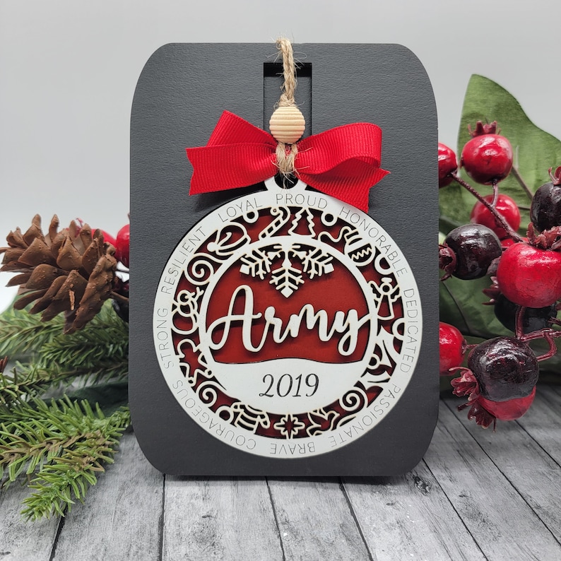 Personalized Navy Christmas Ornament Military Christmas Ornaments First
