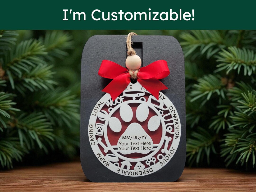 Personalized Dog Ornament With Name Engraved | 4 Styles to Choose From ...