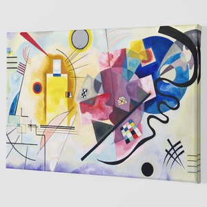 Yellow, Red, Blue Abstract Painting By Wassily Kandinsky Canvas Art Print