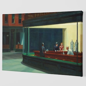 Nighthawks By Edward Hopper Canvas Art Print