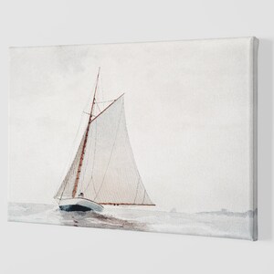 Sailing off Gloucester By Winslow Homer Canvas Art Print