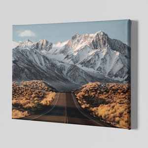 Scenic view of the Sierra Nevada, United States Canvas Art Print