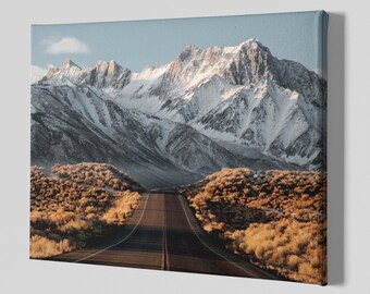 Scenic view of the Sierra Nevada, United States Canvas Art Print