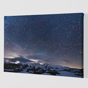 Galaxy Aesthetic Night Sky Image Canvas Art Print