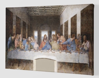 Leonardo da Vinci's The Last Supper (1495-1498) Canvas Art Print