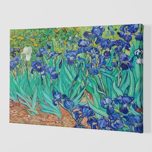 Vincent Van Gogh&#39;s Irises (1889) Canvas Art Print