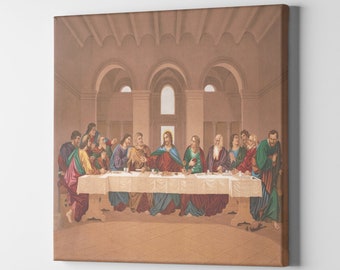 The Last Supper By Leonardo da Vinci (1877) Canvas Art Print