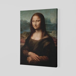 Leonardo da Vinci Portrait Of Mona Lisa Del Giocondo Canvas Art Print