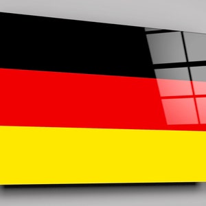 Flag Of Germany High Gloss Acrylic Glass Wall Art Ready To Hang