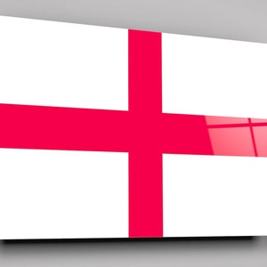 Flag Of England High Gloss Acrylic Glass Wall Art Ready To Hang