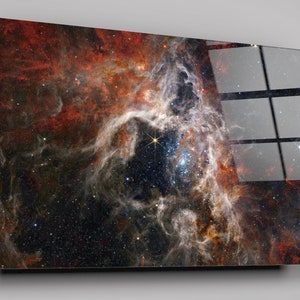Tarantula Nebula NASA James Webb Telescope High Gloss Acrylic Glass Wall Art Ready To Hang