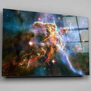 Nebula Space Galaxy Image Taken From The NASA Hubble Telescope High Gloss Acrylic Glass Wall Art Ready To Hang