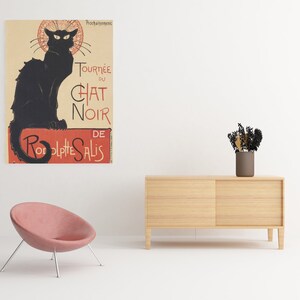 Spiffing Prints: Tela Artistica 'Tournee Du Chat Noir Steinlen' - Stampa Su Tela, 40,6 X 50,8 Cm, Pronta Da Appendere