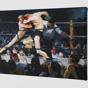 Stag at Sharkey&#39;s Painting By George Wesley Bellows Canvas Art Print
