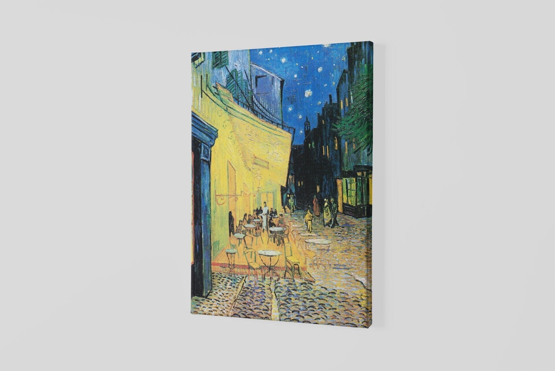 Vincent Van Gogh's Café Terrace at Night (1888) Canvas Art Print - Etsy