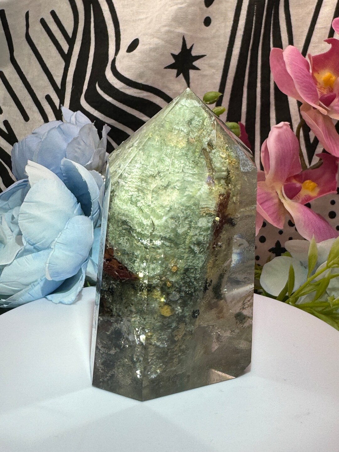 Garden Quartz Tower. Filled With Rainbows Etsy UK