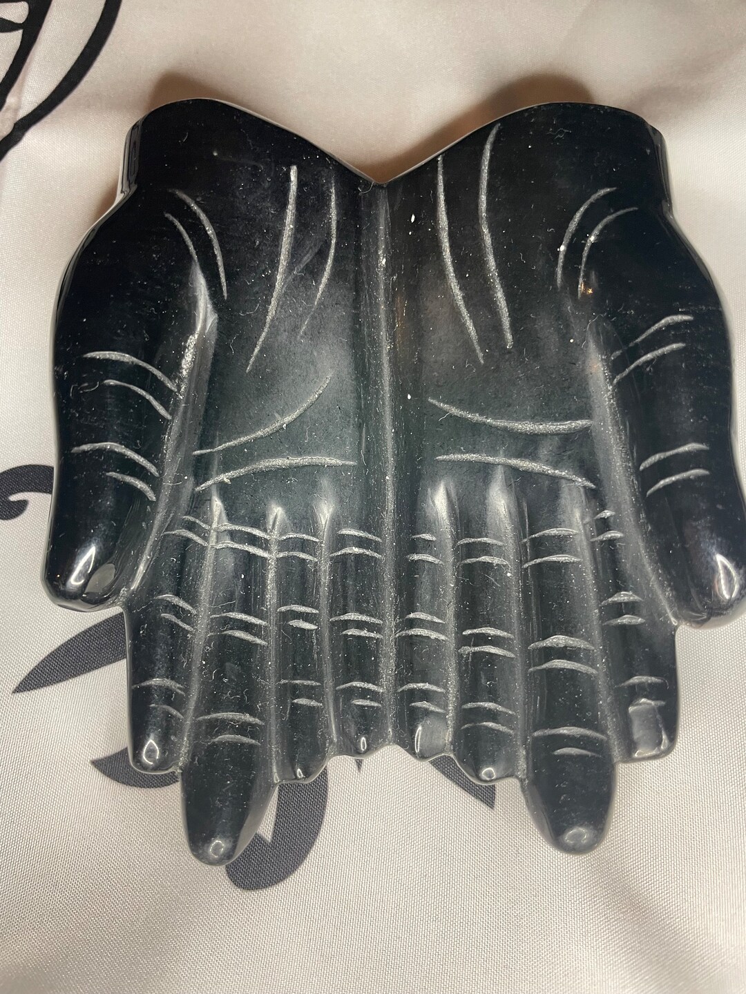 Silver Sheen Obsidian Hands - Etsy