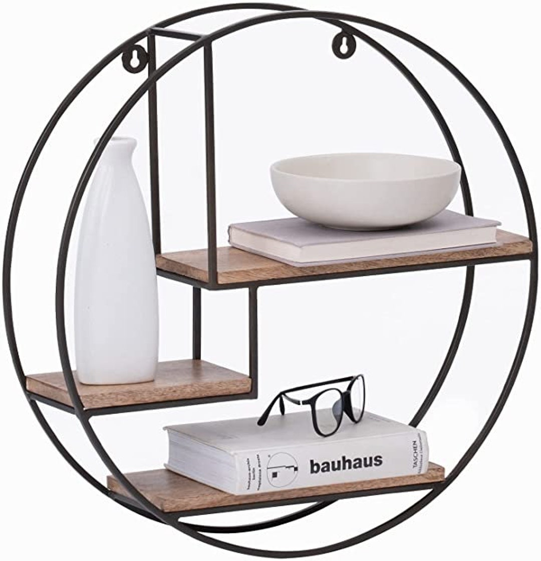 Circle Wall Shelf Lemar Shelves Exclusively Designed Hand Etsy