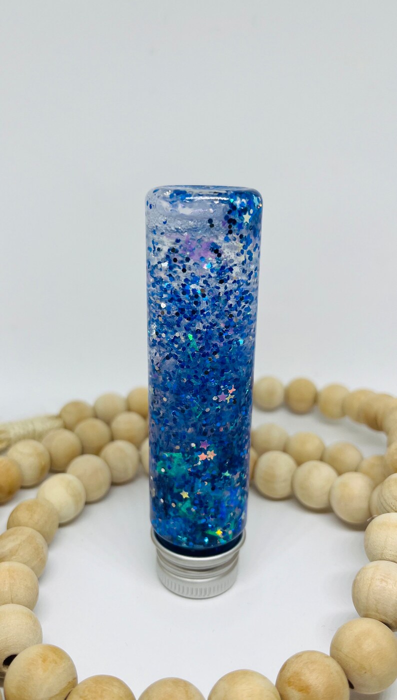 Blue Star Calm Down Bottle Calming Jar Star Glitter Bottle Stress