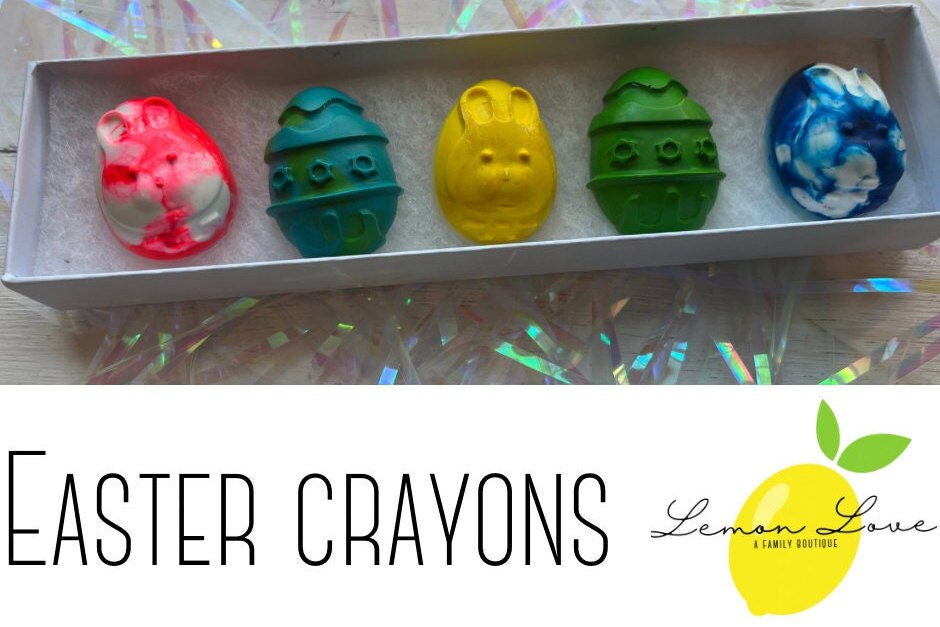 Easter Egg Crayons 10 Easter Egg Party Favors Kids Easter Gifts