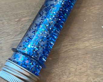 Garrafa sensorial com glitter Blue Star: brinquedo calmante para crianças
