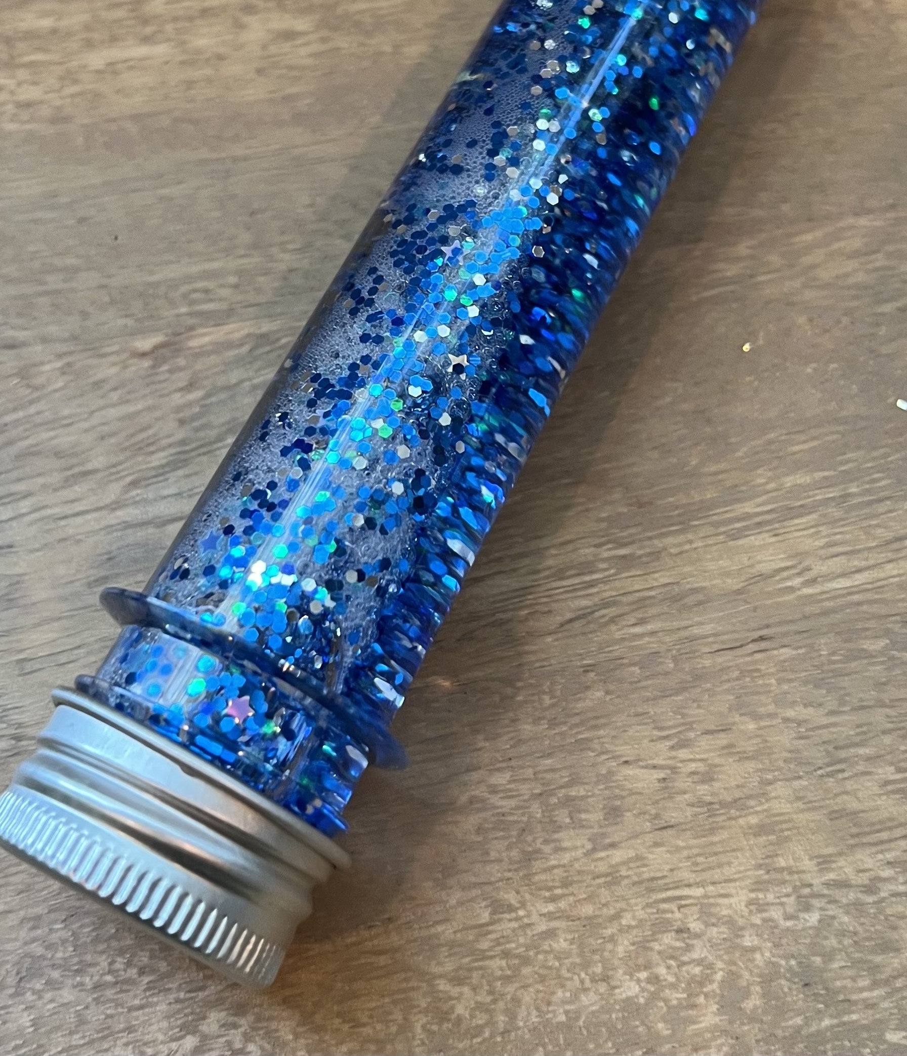 Blue Star Calm Down Bottle Calming Jar Star Glitter Bottle Stress