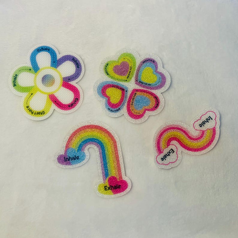 Discreet Sticker Textured Sensory Sticker Pack: Anxiety Relief, Focus Aid, ADHD Support ...