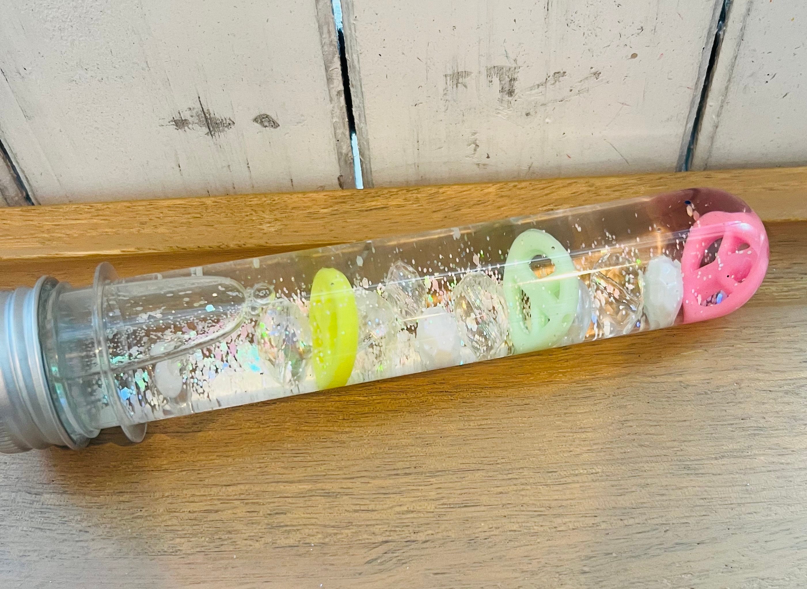 Peace Sign Glitterjar Peace Sign Sensory Bottle Calm Down Corner
