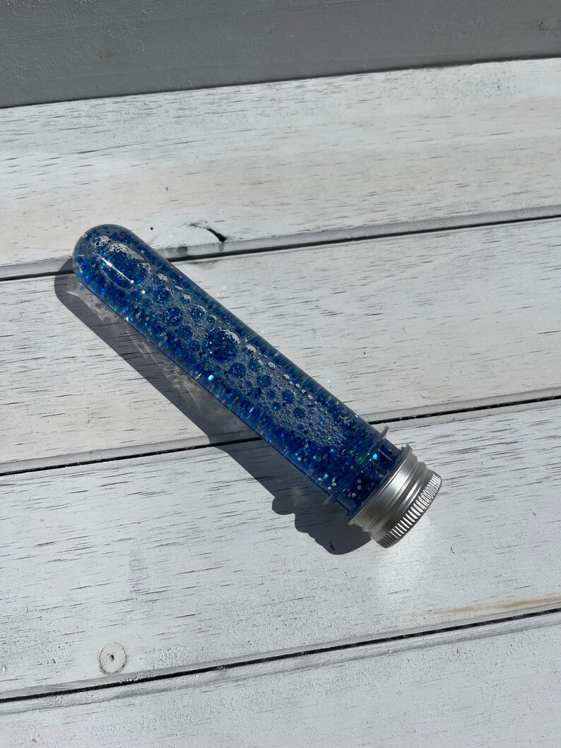 Blue Star Calm Down Bottle Calming Jar Star Glitter Bottle Stress