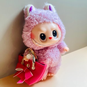 1/6 Scale Doll Handbag: Miniature Purse with Gold Happy Face Charm
