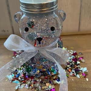 Glitter Jar Birthday Bear Sensory Bottles Calm Down Jar Sensory School Counselor Office Glitter Jar Sensory Jar Fidget Calm Down Toy