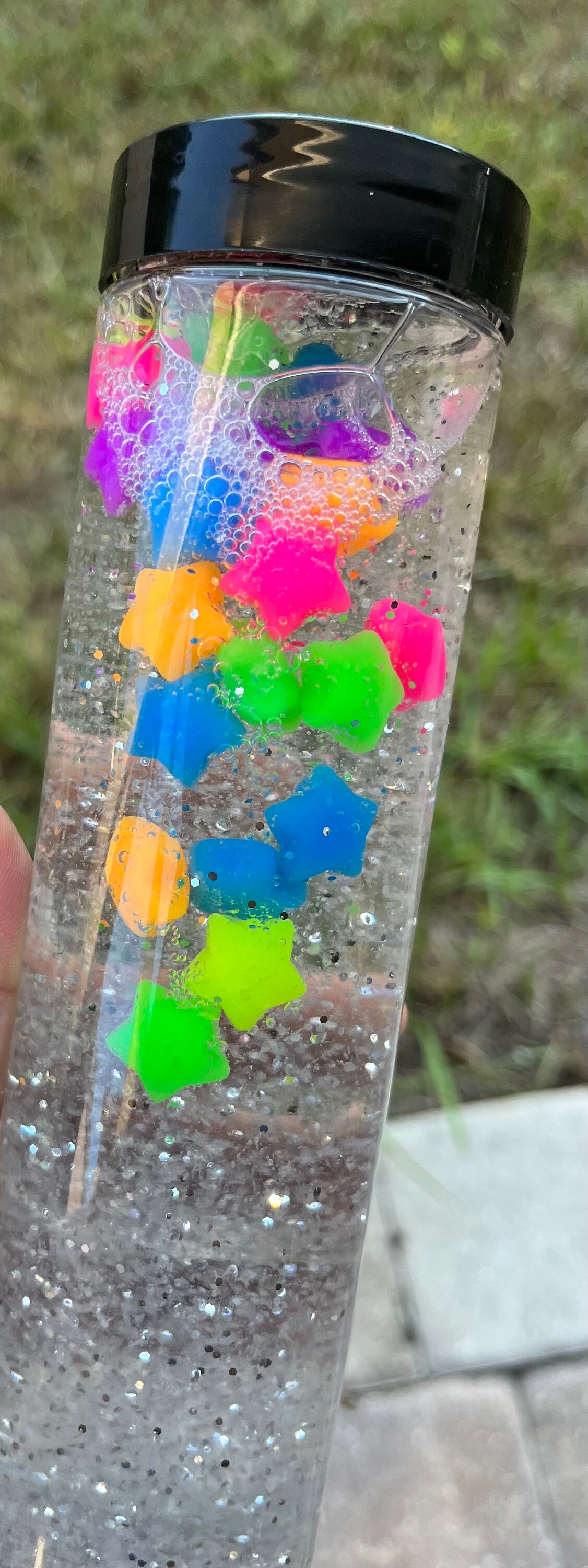 Neon Star Calm Bottle Sensory Play Toy Glitter Bottle Stress Relief