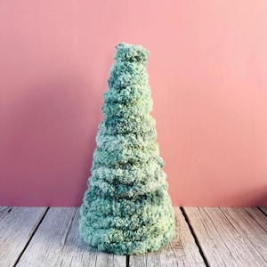 Handmade Yarn Christmas Tree Chunky Yarn Decor Table Decor Boho Christmas Mantle Decor Rustic Farmhouse Tree Decor Rustic Gifts for Her