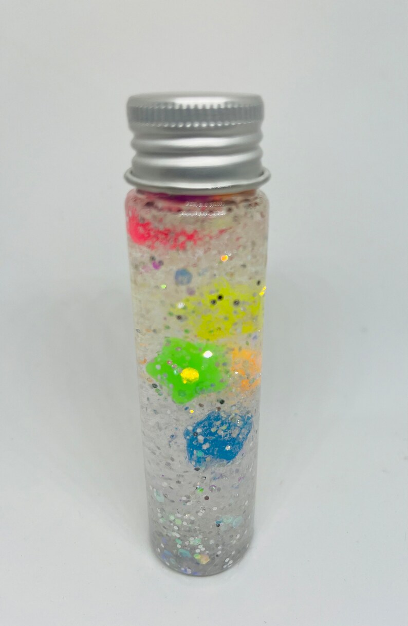 Neon Star Calm Bottle Sensory Play Toy Glitter Bottle Stress Relief