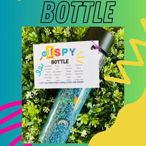 I Spy Bottle Cerca e Trova Sensoriale Giochi per la classe scolastica Spy Jar Cerca e trova Bottiglia Calma Grounding Fidget Trova giochi Personalizzati