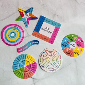 Mindfulness Sticker Bundle: Grounding Tools, Meditation Aid Journal Stickers