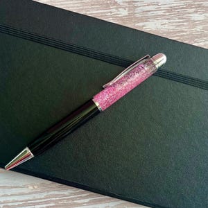 Pink Glitter Sensory Pen: Floating Oil Fidget Pen Snow Globe Teacher Gift Valentine